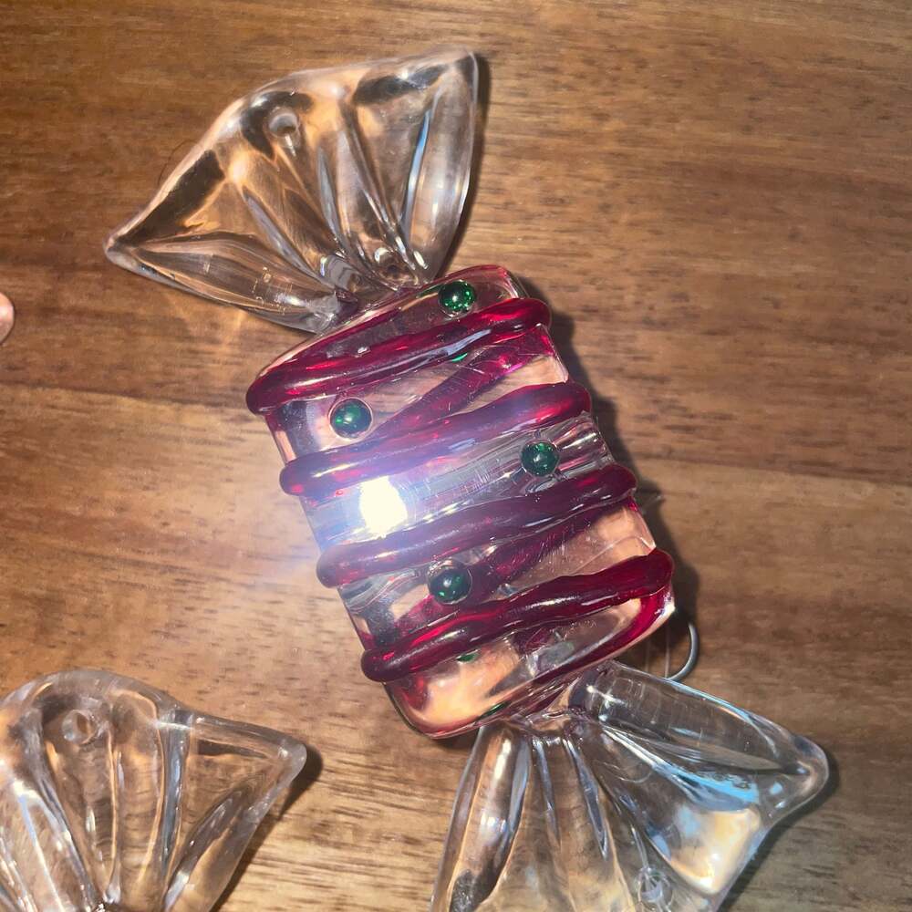 Vintage Hard Plastic Wrap Christmas Candy Set Of 4 - Picture 3 of 6
